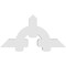 Ekena Millwork Ericson Architectural Grade PVC Gable Bracket, 48"W x 24"H x 4"D x 6"F, 12/12 Pitch GBP048X24X0406ERI00 - alternate 2